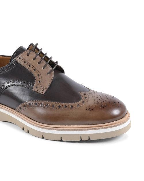 Dee Men’s Brogue Shoes – Classic Leather-Style Lace-Up Dress Shoes for Men