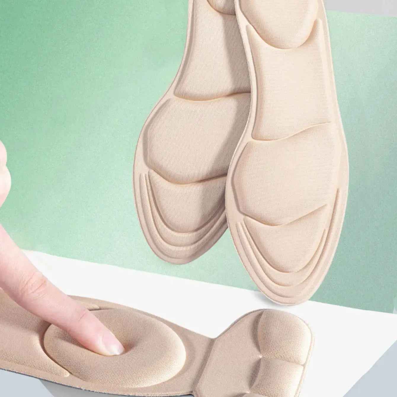 Memory Foam Insoles Women High-heel Shoes Insoles Anti-slip Insole Comfort Breathable Heel Protection