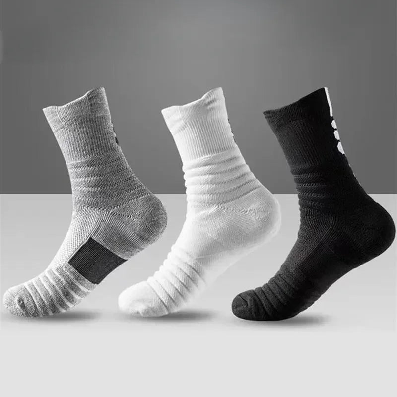 Anti-Slip Football Socks for Men and Women – Breathable Cotton Grip Sports Socks