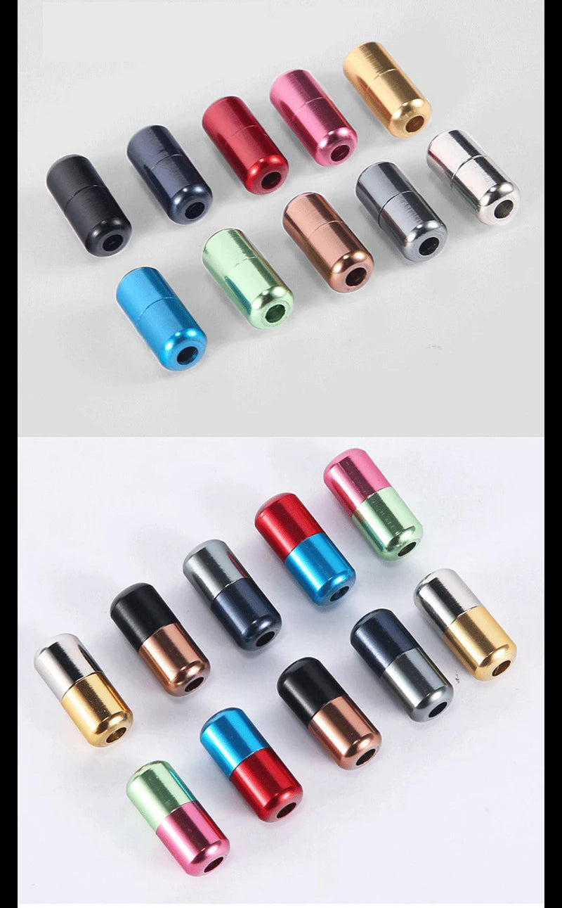 21 Colors No Tie Shoelaces For Sneakers Elastic Shoe Laces Round Metal Lock Lazy Shoelace 1 Second quick on and off unisex