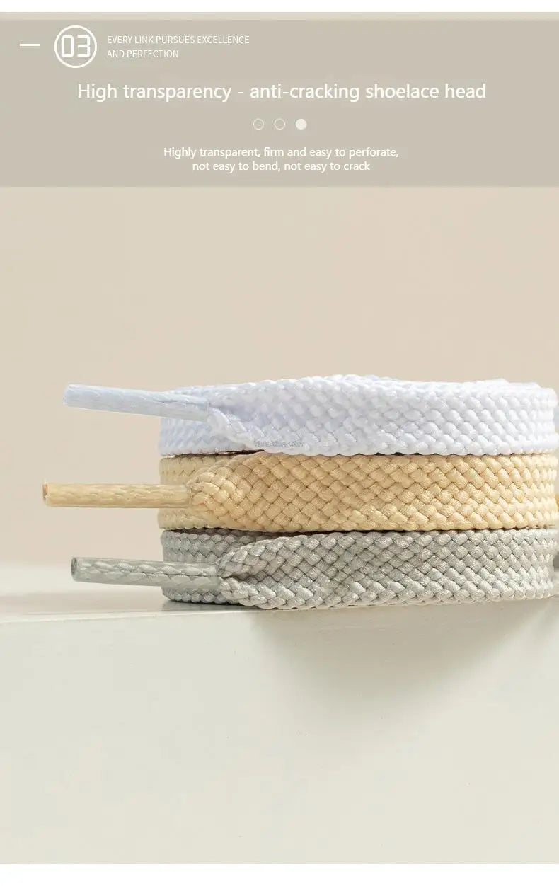 New Flat Classic Shoelaces for Sneakers Casual Shoe laces White Black Sports Shoelace Shoes Balanc String Shoe Accessories