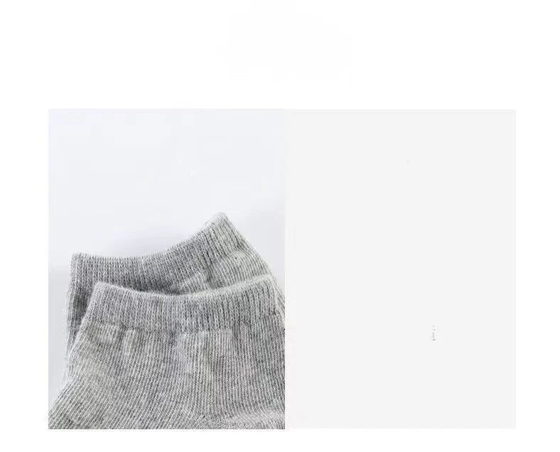 5/10/20 pairs of men's summer and autumn simple black and white solid color boat socks invisible socks men's ankle socks