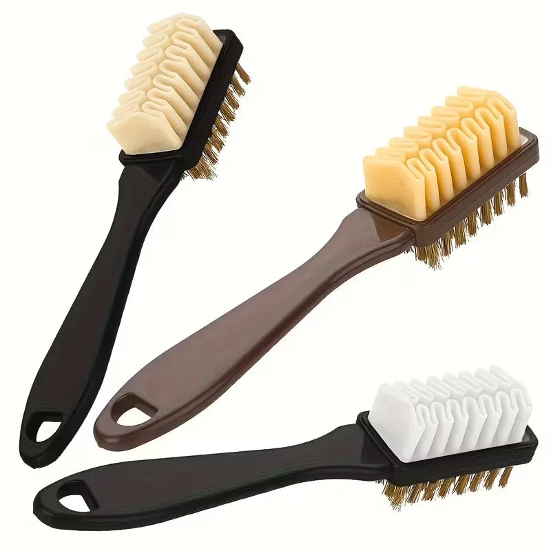 Double-Sided Shoe Cleaning Brush – Two-in-One Scrub and Soft Bristle Cleaner