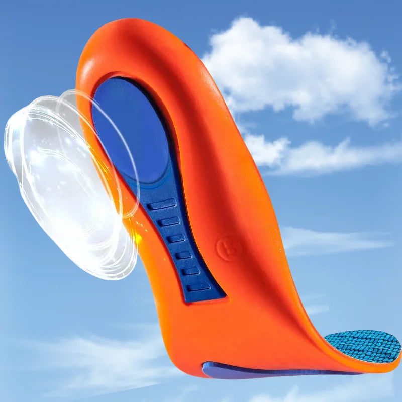 Unisex Sports Insoles with Elastic Cushioning – Arch Support Shoe Sole Pads for Men and Women