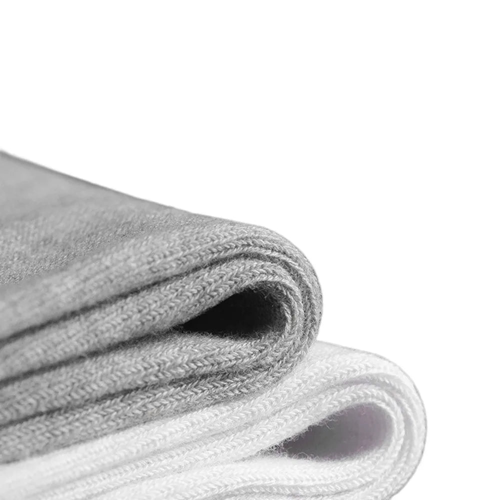 10 Pairs New Arrivals Men's Cotton Socks New Styles Black Business Men Socks Soft Breathable Autumn Spring for Male White