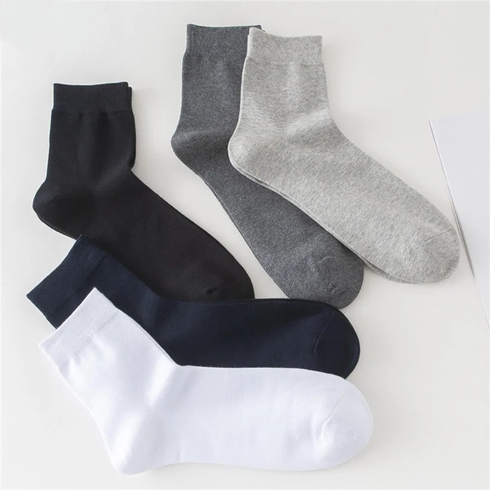 Men's Cotton Socks – 10 Pairs Pack, Comfortable Breathable Everyday Socks