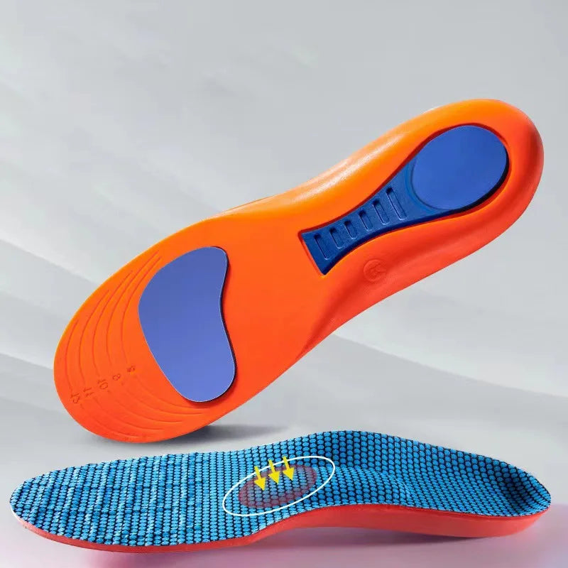 Unisex Sports Insoles with Elastic Cushioning – Arch Support Shoe Sole Pads for Men and Women