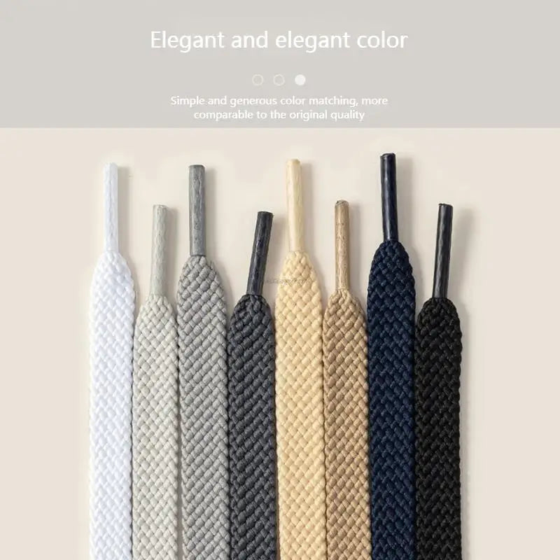 New Flat Classic Shoelaces for Sneakers Casual Shoe laces White Black Sports Shoelace Shoes Balanc String Shoe Accessories