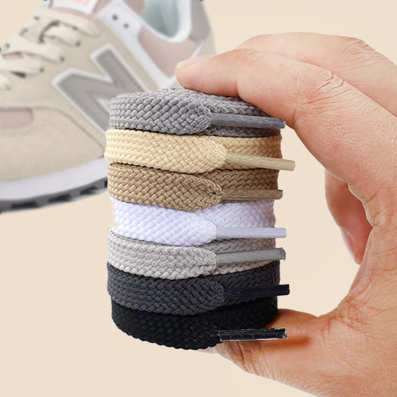 Flat Classic Shoelaces for Sneakers and Casual Shoes – Durable Replacement Shoe Laces