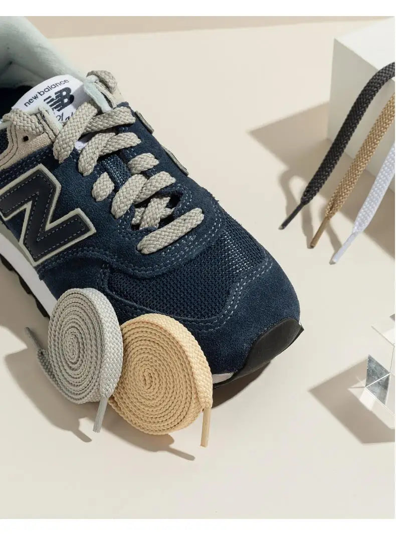 New Flat Classic Shoelaces for Sneakers Casual Shoe laces White Black Sports Shoelace Shoes Balanc String Shoe Accessories