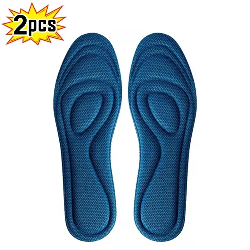4/2Pcs Memory Foam Orthopedic Insoles for Shoes Antibacterial Deodorization Sweat Absorption Insert Sport Shoes Running Pads