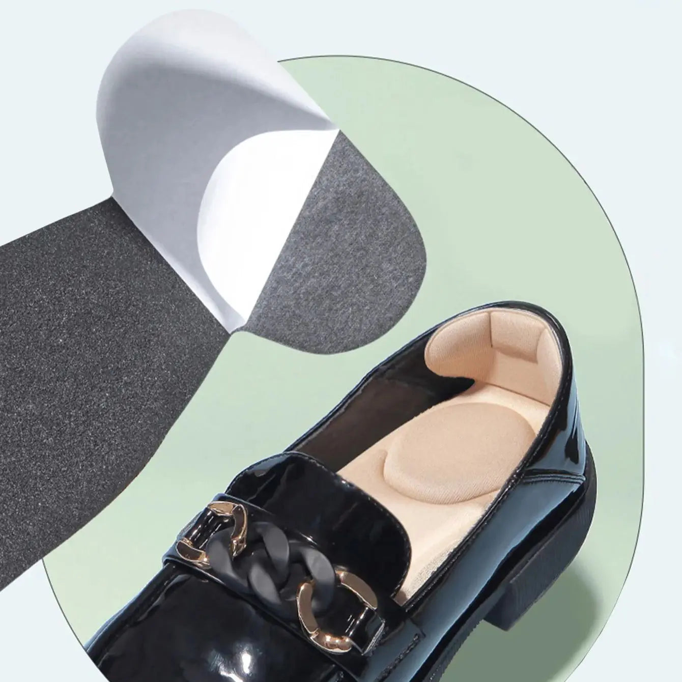 Memory Foam Insoles Women High-heel Shoes Insoles Anti-slip Insole Comfort Breathable Heel Protection