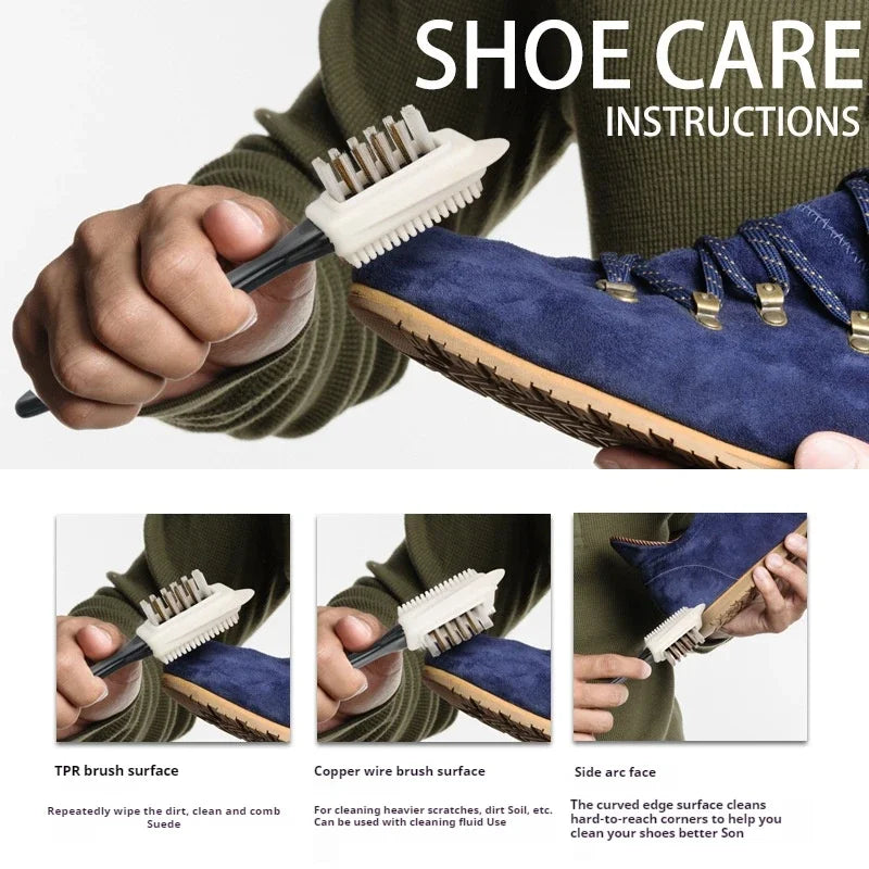 1/2/3pcs Nubuck Shoes Shoe Brush Suede Shoes Brass Wire Shoes Cleaner Foam Shoe Brush Snow Boots Shoe Cleaner Shoe Accessories