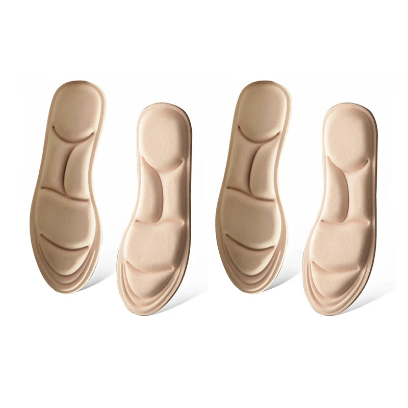 Breathable Cushion Sport Insoles – Shock-Absorbing Shoe Sole Pads for Active Wear