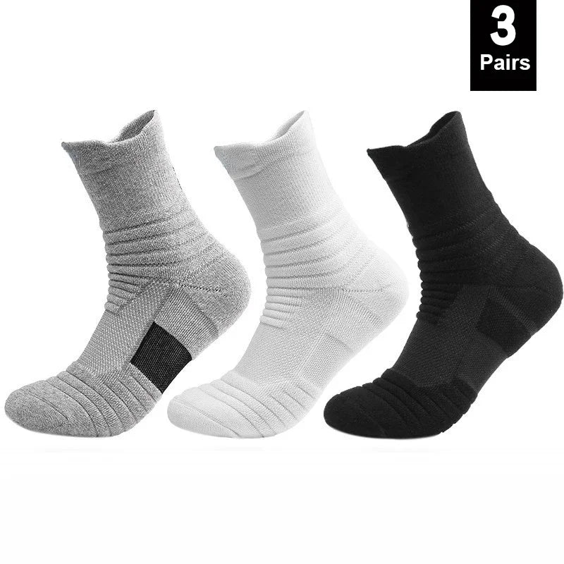 Anti-slip Football Socks Men Women Cotton Sock Short Long Tube Soccer Basketball Sport Socks Breathable Deodorous Socks 39-45