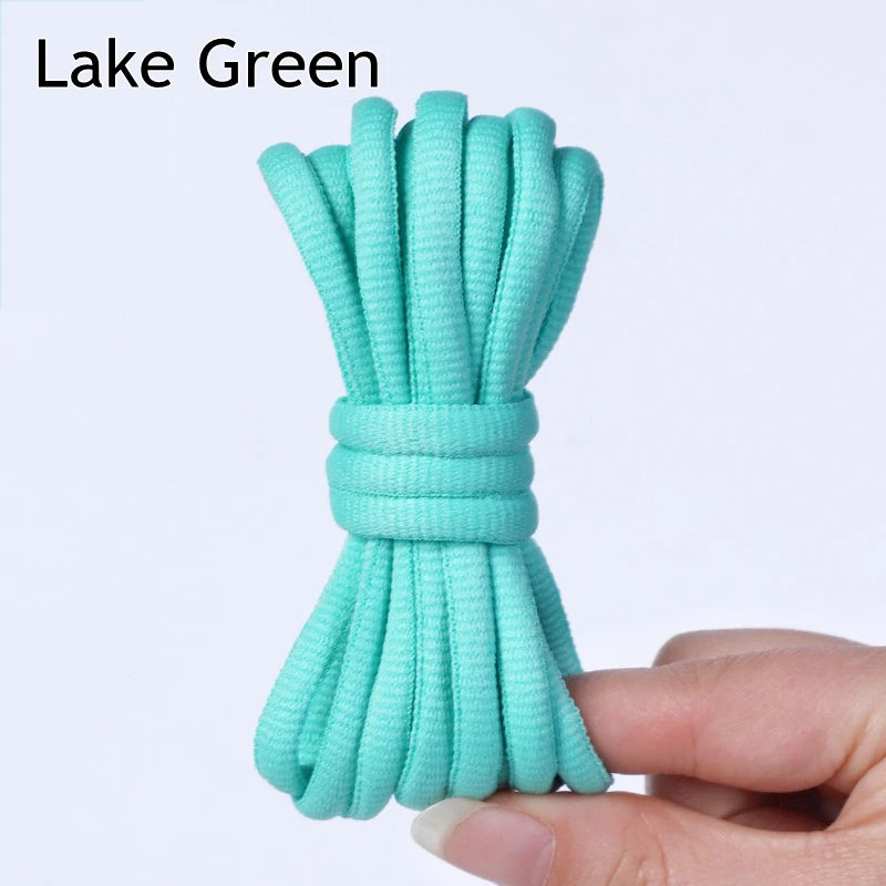 1Pair Oval Shoe Laces Half Round Athletic Shoelaces for Running Sneakers Laces Shoes Strings Durable without Fading Shoelace