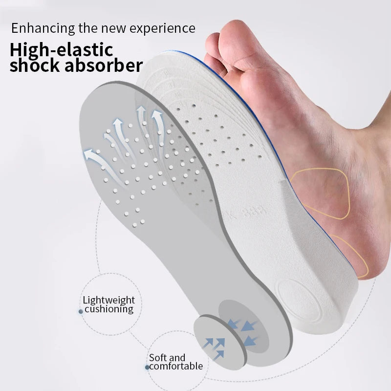 1Pair Invisible Height Increase Insoles for Shoes Breathable Comfortable for Feet Women Men Shoes Heel Lift Orthopedic Care Pads