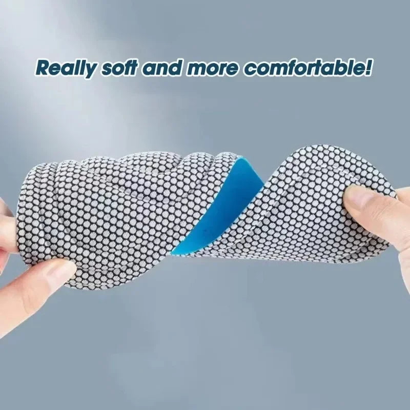 4/2Pcs Memory Foam Orthopedic Insoles for Shoes Antibacterial Deodorization Sweat Absorption Insert Sport Shoes Running Pads