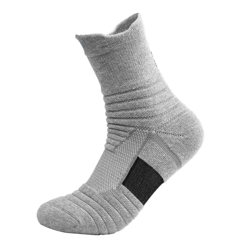 Anti-Slip Football Socks for Men and Women – Breathable Cotton Grip Sports Socks