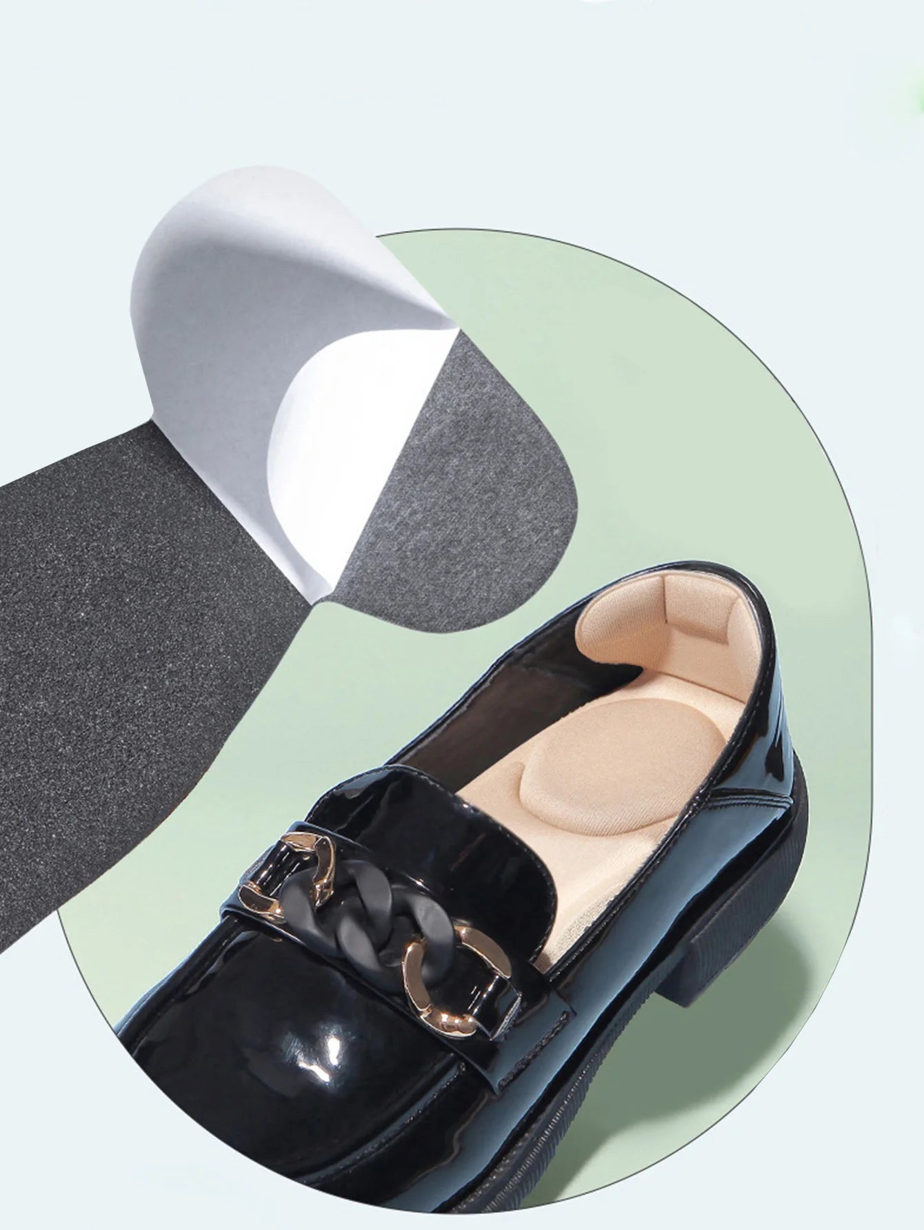 Memory Foam Insoles Women High-heel Shoes Insoles Anti-slip Insole Comfort Breathable Heel Protection