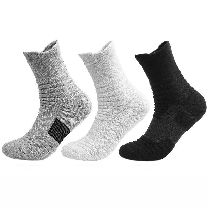 Anti-Slip Football Socks for Men and Women – Breathable Cotton Grip Sports Socks